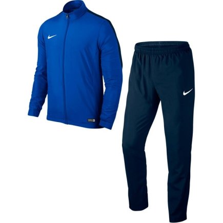 Спортивный костюм Nike Academy 16 Sideline 2 Woven Tracksuit JR 808759-463 подростковый цвет: синий/темно-синий