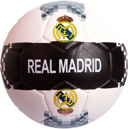 Мяч футбольный REAL MADRID цвет: черный/белый размер 5