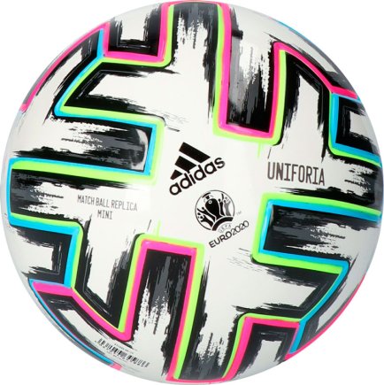 М'яч футбольний Adidas Uniforia MINI EURO 2020 FH7342 розмір 1 колір: мультиколор