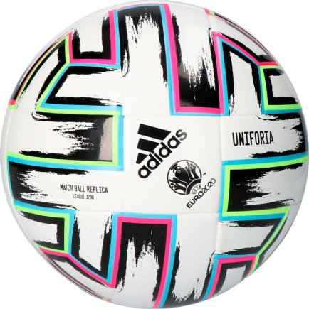 Мяч футбольный Adidas JR Uniforia League EURO 2020 FH7351 размер 5 цвет: мультиколор (официальная гарантия)