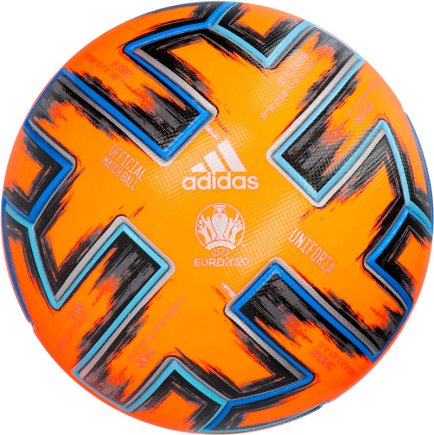 Мяч футбольный Adidas Uniforia Pro Winter EURO 2020 FH7360 размер 5 цвет: мультиколор (официальная гарантия)