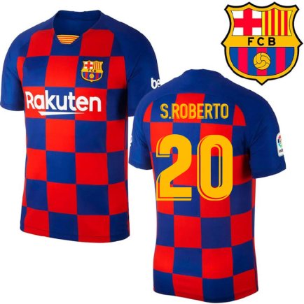 Футбольная форма Barcelona 20 Roberto домашняя