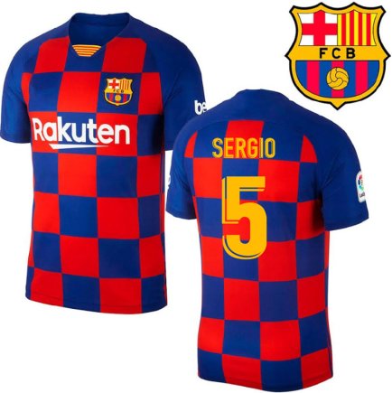 Футбольная форма Barcelona 5 Sergio домашняя