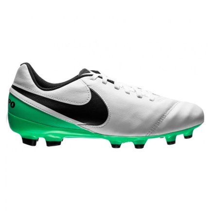 Бутси Nike Tiempo LEGEND JR VI FG 819186-103 колір: білий/зелений