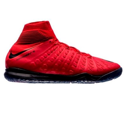 Обувь для зала (футзалки) Nike HypervenomX Proximo II DF IC 852602-616 детские цвет: красный/черный - Официальная Продукция