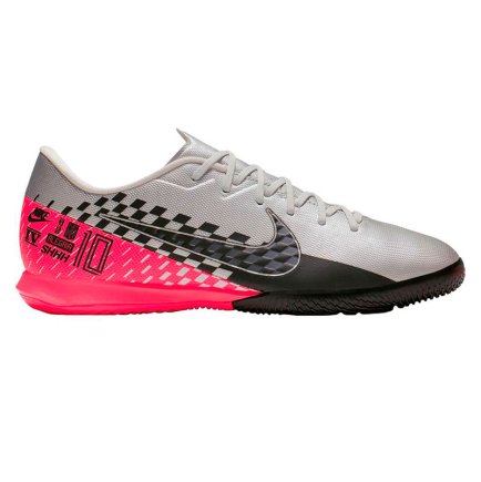 Обувь для зала (футзалки Найк) Nike Mercurial VAPOR 13 Academy NJR IC AT7994-006 цвет: серебристый/красный