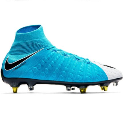 Бутсы Nike Hypervenom Phantom III DF SG-PRO AC 903621-105 цвет: голубой/мультиколор - Официальная Продукция