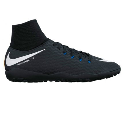 Сороконожки Nike HypervenomX Phelon III DF TF 917769-002 цвет: черный/мультиколор - Официальная Продукция