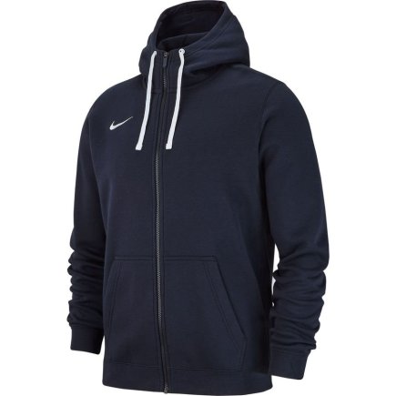 Олимпийка Nike Team Club 19 Fullzip Fleece Hoody JR AJ1458-451 подростковая цвет: темно-синий - Официальная Продукция