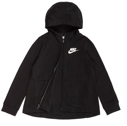Толстовка Nike Girls Sportswear Hoodie FZ 939459-010 подростковая цвет: черный