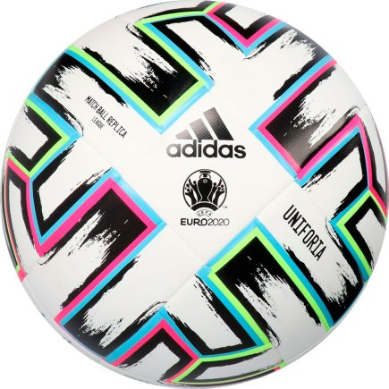 Мяч футбольный Adidas Uniforia League EURO 2020 FH7339 размер 4 цвет: мультиколор (официальная гарантия)
