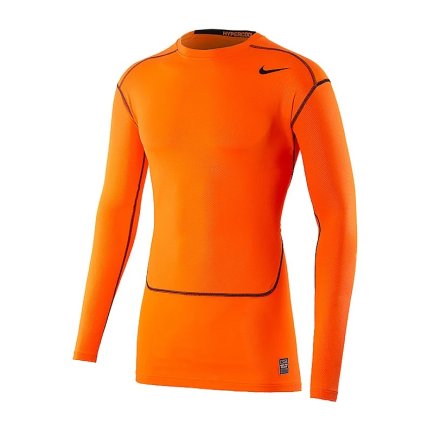 Термобелье Nike PRO Combat Hypercool 636143-803 цвет: оранжевый/черный