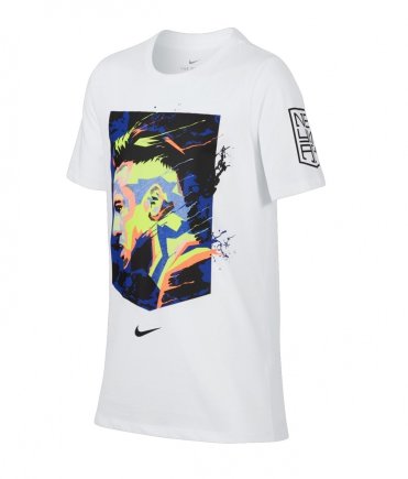Футболка Nike Neymar Dry Tee Hero Boys T-Shirt Kinder JR 909860-100 подростковая цвет: белый