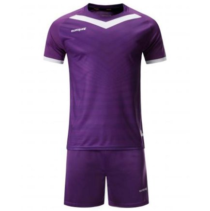 Футбольная форма Europaw № 026 детская цвет: фиолетовый/белый