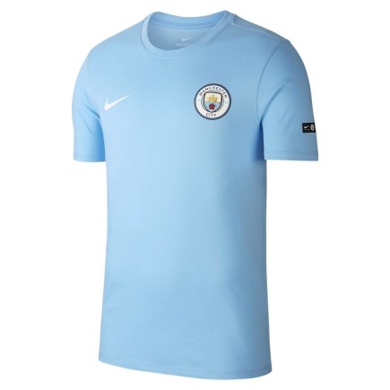 Футболка Nike Manchester City Tee Crest 888802-488 колір: блакитний