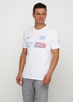 Футболка Nike Ronaldo Dry Mercurial 882703-100 колір: білий/мультиколор