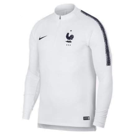 Спортивная кофта Nike FFF M NK DRY SQD DRIL TOP 893337-102 цвет: белый/черный