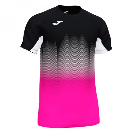 Футболка Joma Elite VII 101519.118 колір: чорний/білий/рожевий