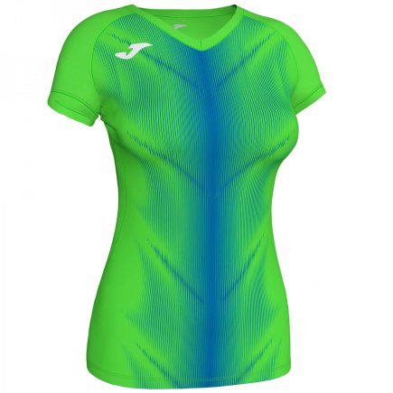 Футболка женская Joma Olimpia 900933.027 цвет: зеленый/голубой