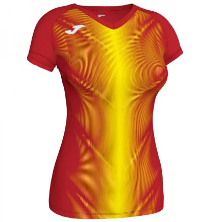 Футболка женская Joma Olimpia 900933.609 цвет: красный/желтый