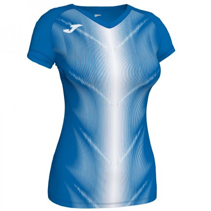 Футболка женская Joma Olimpia 900933.702 цвет: синий/белый