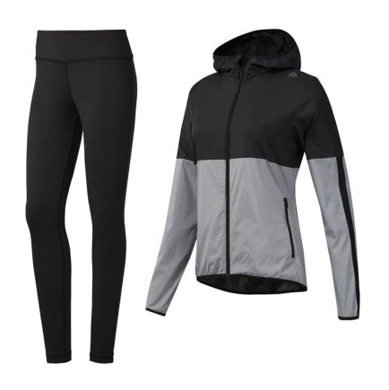Спортивний костюм Reebok Training Essentials BQ2779 жіночий колір: чорний / сірий Спортивний костюм Reebok Training Essentials BQ2779 жіночий колір: чорний / сірий