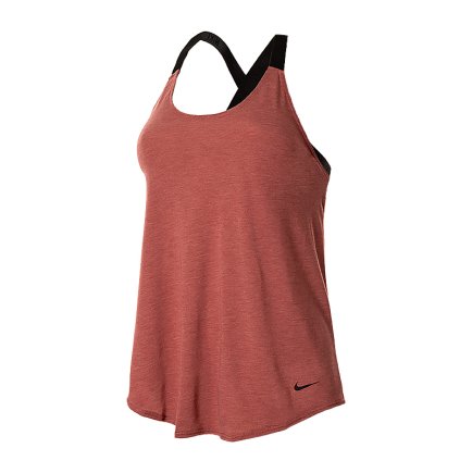 Майка Nike W NK DRY TANK ELASTIKA AO9791-661 жіночі колір: бордовий/чорний