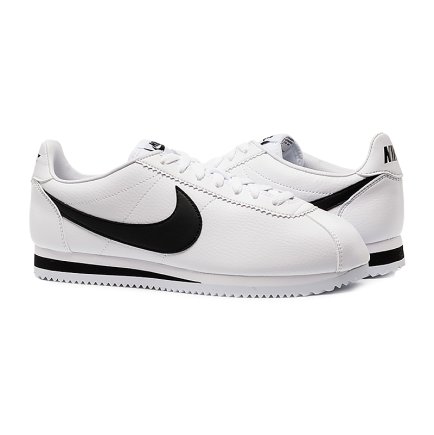 Кроссовки Nike CLASSIC CORTEZ LEATHER 749571-100 цвет: белый/черный - Официальная Продукция Кроссовки Nike CLASSIC CORTEZ LEATHER 749571-100 цвет: белый/черный - Официальная Продукция