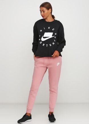 Спортивні штани Nike W NSW OPTC PANT 885377-685 жіночі колір: коричневий