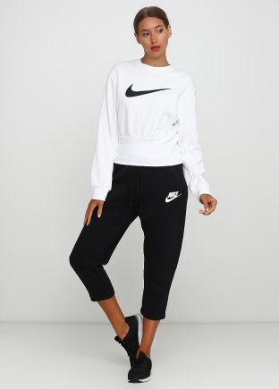 Спортивные штаны Nike W NSW RALLY PANT SNKR 857392-010 женские цвет: черный
