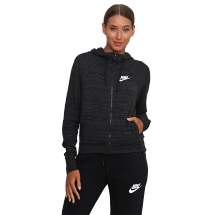 Спортивная кофта Nike W NSW AV15 JKT HD KNT 897912-010 женские цвет: черный