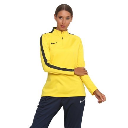 Спортивная кофта Nike DRILL TOP 893710-719 женские цвет: желтый