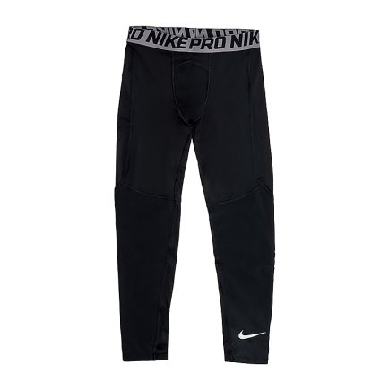 Лосины Nike B NP TGHT BV3516-010 подростковые цвет: черный/серый