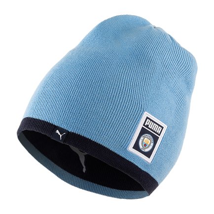 Шапка Puma Manchester City DNA Reversible Beanie 02244925 цвет: голубой/синий