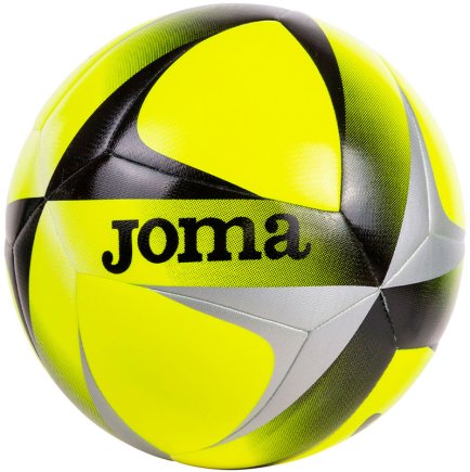 Мяч футбольный Joma EVOLUTION SOCCER BALL FLUOR YELLOW-BLACK 400449.061 размер 5