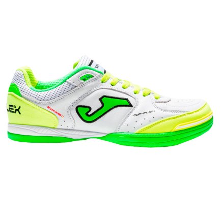 Взуття для залу (футзалки) Joma TOP FLEX TOPW.920.IN колір: білий/салатовий (офіційна гарантія) Взуття для залу (футзалки) Joma TOP FLEX TOPW.920.IN колір: білий/салатовий (офіційна гарантія)