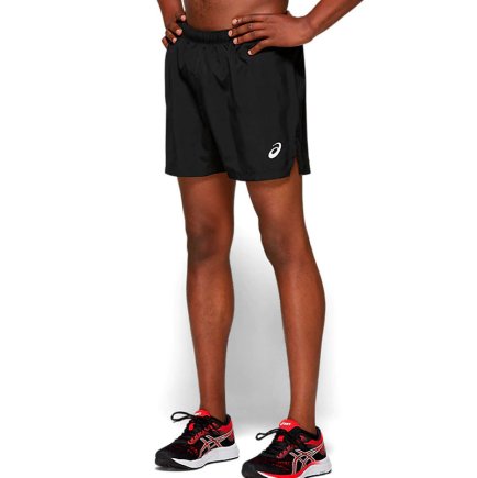 Шорти ASICS SILVER 5IN SHORT 2011A017-001 бігові колір: чорний
