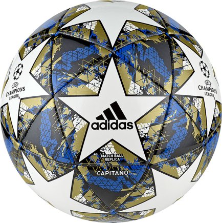 М'яч футбольний Adidas UCL Finale 19 Capitano Ball DY2555 Ліга Чемпіонів 2019 розмір 5 (офіційна гарантія)