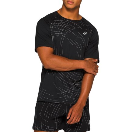 Футболка ASICS NIGHT TRACK SS TOP 2011A816-002 цвет: черный