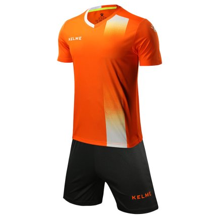 Комплект футбольной формы Kelme ALICANTE JR 3883020.9910 детский цвет: оранжевый/белый
