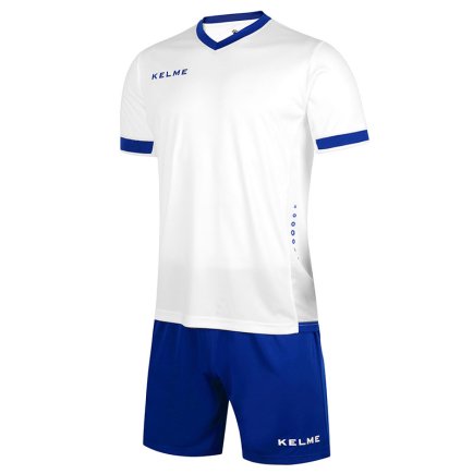 Комплект футбольной формы Kelme ALAVES JR K15Z212С.9104 детский цвет: белый/синий