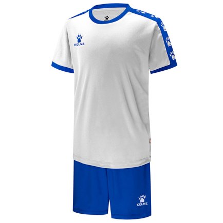 Комплект футбольної форми Kelme COLLEGUE 3883033.9104 дитячий колір: білий / синій