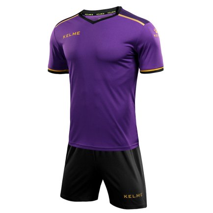 Комплект футбольної форми Kelme SEGOVIA JR 3873001.9510 дитячий колір: чорний / фіолетовий