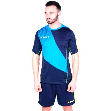 Футбольна форма Zeus KIT ALEX Z00169 колір: блакитний/темно-синій