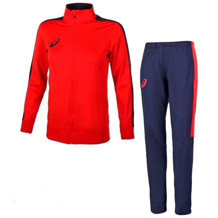 Спортивний костюм ASICS WOMAN POLY SUIT 156865-0600 жіночий колір: синій/червоний