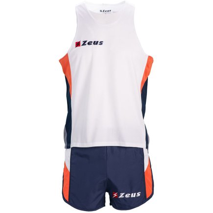 Комплект для бега (майка + шорты) Zeus KIT BRUNO Z00676 цвет: белый/синий