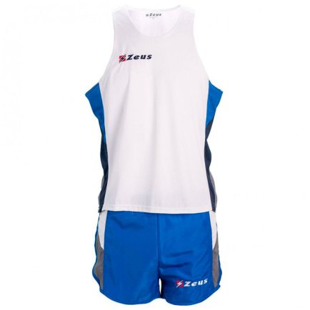 Комплект для бега (майка + шорты) Zeus KIT BRUNO Z00196 цвет: белый/голубой Комплект для бега (майка + шорты) Zeus KIT BRUNO Z00196 цвет: белый/голубой