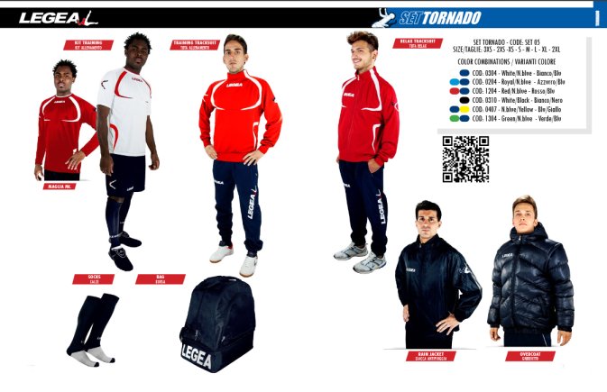 Бокс футболиста Legea Set TORNADO 1204 красно-темно-синий