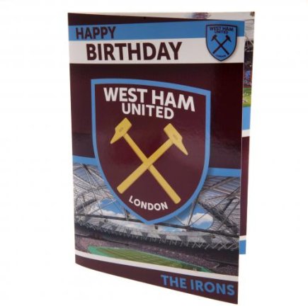 Привітальна листівка музична Вест Хем Юнайтед West Ham United FC