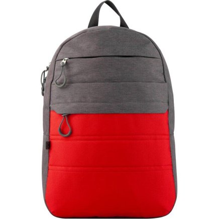 Рюкзак GoPack Сity GO20-118L-1 колір: червоний / сірий